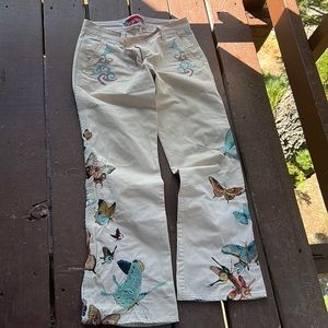 Johnny was size 8 buttery embroidered pants